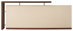 Hot sale brown front reception desk melamine counter  Made In China Low Price