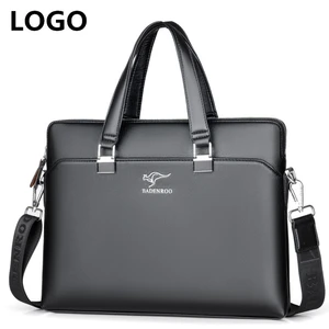 Hot sale Customized men&#39;s shoulder messenger leather bag  business briefcase handbag