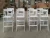 Import Hot-sale high back beech wood white bar folding chair from China