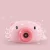 Import Hot sale kids pink pig bubble machine electric bubble camera music glow bubble camera toys from China
