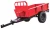Import Hot sales 4 wheel 2 ton tandem axle agriculture farm tractor dump tipping trailer from China