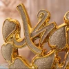 Hot Sales Arabic Allah Frame Crafts Muhammad Golden Islam Decoration