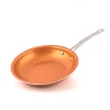 hot sales non stick copper ceramic coating frying pan aluminium panci set with stainless steel handle dishwasher safe