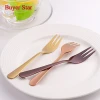 Hot sell Reusable Stainless steel colorful tea cake salad fruit fork