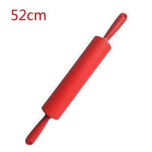 Hot selling 52cm Silicone rolling pin with plastic handle