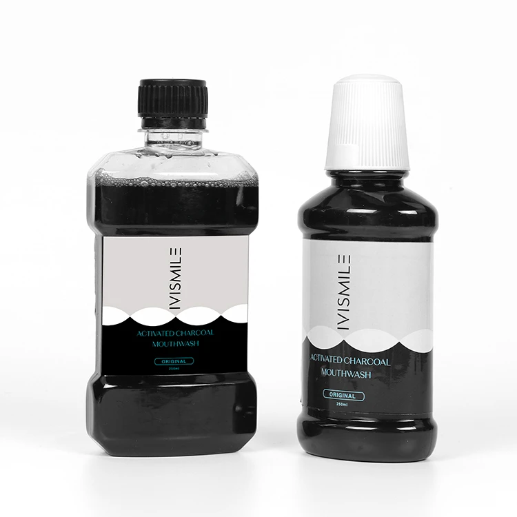 Hot Selling  Charcoal Coconut Oil Teeth Whitening Mint Mouth Wash