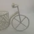Import Hot-selling Factory direct sale handmade metal craft white tricycle bike with basket for decoration Gift from China