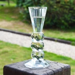 Hot Selling Home Decoration Glass Candle Holder Candlestick Crystal Candle Holder