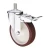 Import Hot selling red pu nylon core industrial castor wheel with brake/Bolt hole/Threaded Stem from China
