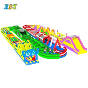 Hot selling the most popular item inflatable obstacle course racing game for events