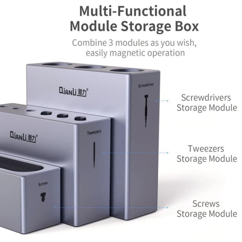 Hot Selling Tweezers Screwdriver Phone Repair Tools Kits Storage Qianli iCube Storage Box 4pcs/Set