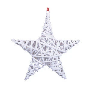 Hotsell Handmade Wicker Star Christmas Decoration For Garden Wicker Ornaments