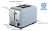 Import household use 2 slice toaster Extra wide slot with defrost, cancel function, 6 - shade setting , removable crumb tray from China