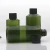 Import IBELONG wholesale  50ml 100ml 150ml 200ml dark green PET plastic lotion bottle plastic bottle with plastic screw cap from China