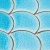 Import Ice Crack Glazed Fishscale Green Fish Scale Wall Small Ceramic Mosaic Tiles from China