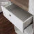 Imitation carrara white marble reception desk table front counter stainless steel feet bar reception desk