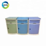 IN-505 Hospital Patient Room ABS Bedside Cabinet With Castors And Lock