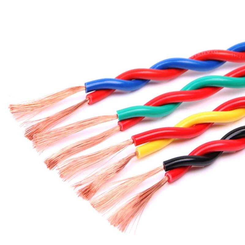 In Stock 2 Core RVS Flexible Electric Cable PVC Twisted Pair Cable Electric Wire