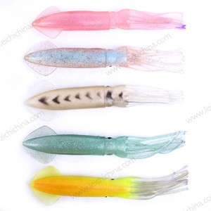in stock soft plastic squid fishing lure