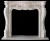 Import Indoor carved cultured fireplace surround marble from China