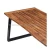 Import industrial design  natural finish acacia  wood  with metal leg   dining table from India