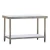 Import Industrial Kitchen 2 layers Brushed Stainless Steel Top Work Table Steel from China
