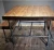 industrial loft style office furniture office table office desk with pipe legs