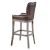 Import Industrial Style Oak Wood Frame Antique Leather Bar Stool from China