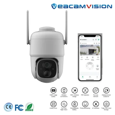 Infrared Night Vision 2MP Smart PT Camera Wireless Surveillance Camera HD Quality PIR WiFi Camera with Two Way Audio