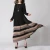 Import Islamic clothing printed striped dresses women long sleeve middle eastern dresses from China