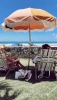 Island Style Custom Pattern Design Fashion Outdoor Seaside Portable Big Tassel Beach Umbrellas//