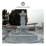 Italian style natural stone garden antique stone fountain