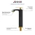 Import JDOOR High quality Black Gold Brass Basin Faucet Tall Bathroom Single Handle Single Hole Basin Tap Hot Cold Mixer Tap from China