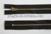 jeans Zips/ Metal Closed Ended Zip-Black/ Gold, Great for Denim Project