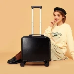 JINYI Wholesale Students Travel Luggage Bags 18 Inch Spinner Wheels Bags Kids Lovely Trolley ABS Suitcase For Promotion