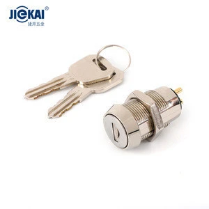 JK205 Best selling zinc alloy die-casting hole size 19mm electronic rfid cabinet key switch zinc lock for glass cabinets