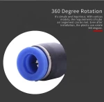 JSC/NSE brass nickel plated male thread 8mm Push in Pneumatic Speed Controller One Touch pipe Fittings for air compressor