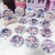 Juno Creative custom cartoon anime hologram tinplate button pins,wholesale colorful round holographic badges