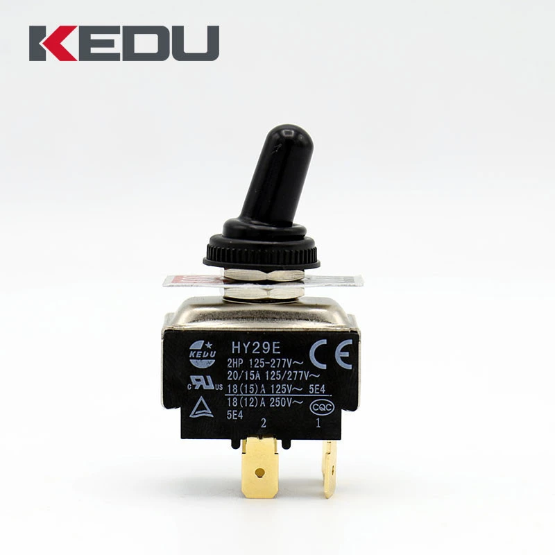 KEDU HY29E 4 pin toggle switch with waterproof rubber toggle switch cover