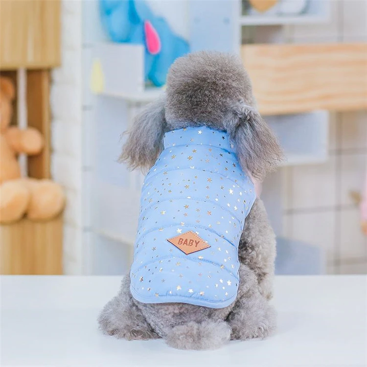 Keep warm vintage cotton vest simply dog winter apparel