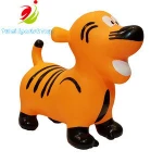 Kids' Gift Eco-friendly Plastic Inflatable children's toy stool PVC Animal Jumping tiger toys quickly shipping