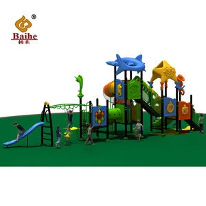 Kindergarten Outdoor Fitness Kids Playground Equipment Children Plastic Slide for Sale, Rock Climbing wall