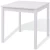 Import Kitchen Home Furniture Wood White 1 Dining Table and 2 Chairs Set from China