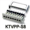 (KTVPP-S8) Cat. 5e Vertical Type Patch Panel (Mini 8 Ports Type)