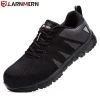 LARNMERN Safety Shoes Lightweight Breathable Anti-smashing Construction Protective Footwear