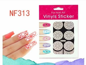 Laser Hollow Stickers Stencils Vinyls Nail Art For Polish Printing Manicure Guide Creative Decals