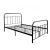 Import Latest Modern Bed Black / White Single Metal Bed Frame from China