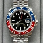 Latest Noob Watch Clean Fctory 904L 3285 or 3186 Movement Dual Time Ceramic Bezel Jubilee Pepsi Black Dial