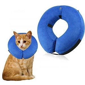 LC  Cat Cone Collar, Protective Inflatable Collar for Dogs and Cats - Pet Recovery Collar Does Not Block Vision E-Collar (Large)