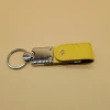 Leather & Metal Keychain Flashdisk Memory Stick 2.0 3.0 usb Flash Drive Promotion Gift with Customized Imprint LOGO Pendrive